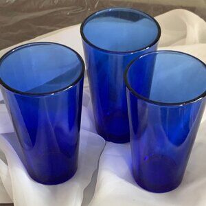 Set of three Vintage  libbey tumblers